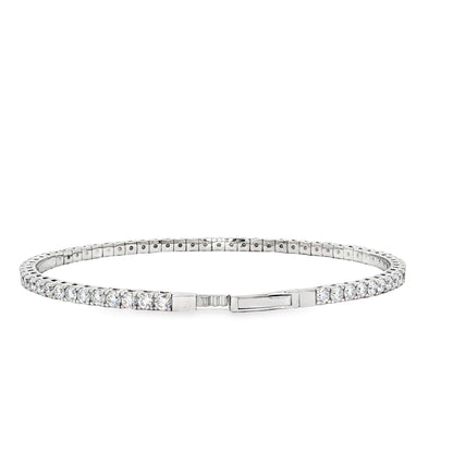 Ella Rose 3.78ct Lab-Grown Diamond Bangle Bracelet 14K White Gold