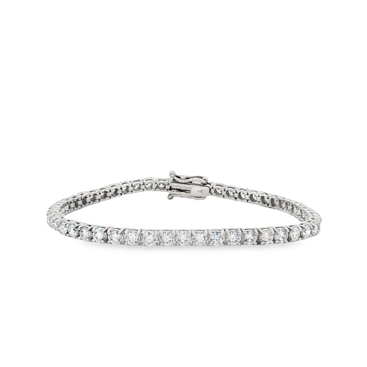 Ella Rose 5 Carat Lab-Grown Diamond Tennis Bracelet 14K White Gold