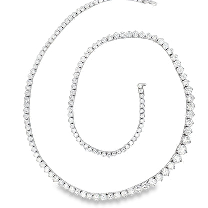 Ella Rose Riviera 15.60ct Lab-Grown Diamond Tennis Necklace