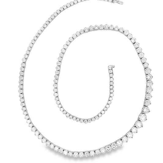 Ella Rose Riviera 15.60ct Lab-Grown Diamond Tennis Necklace