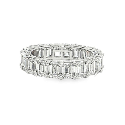 Ella Rose 5.00ct Emerald Cut Lab-Grown Diamond Eternity Band Platinum
