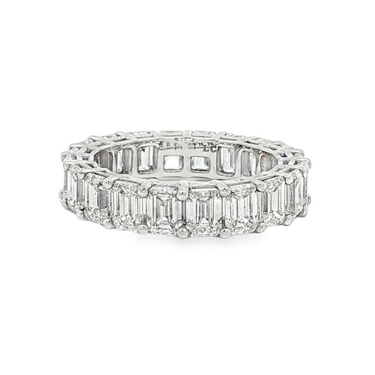 Ella Rose 5.00ct Emerald Cut Lab-Grown Diamond Eternity Band Platinum