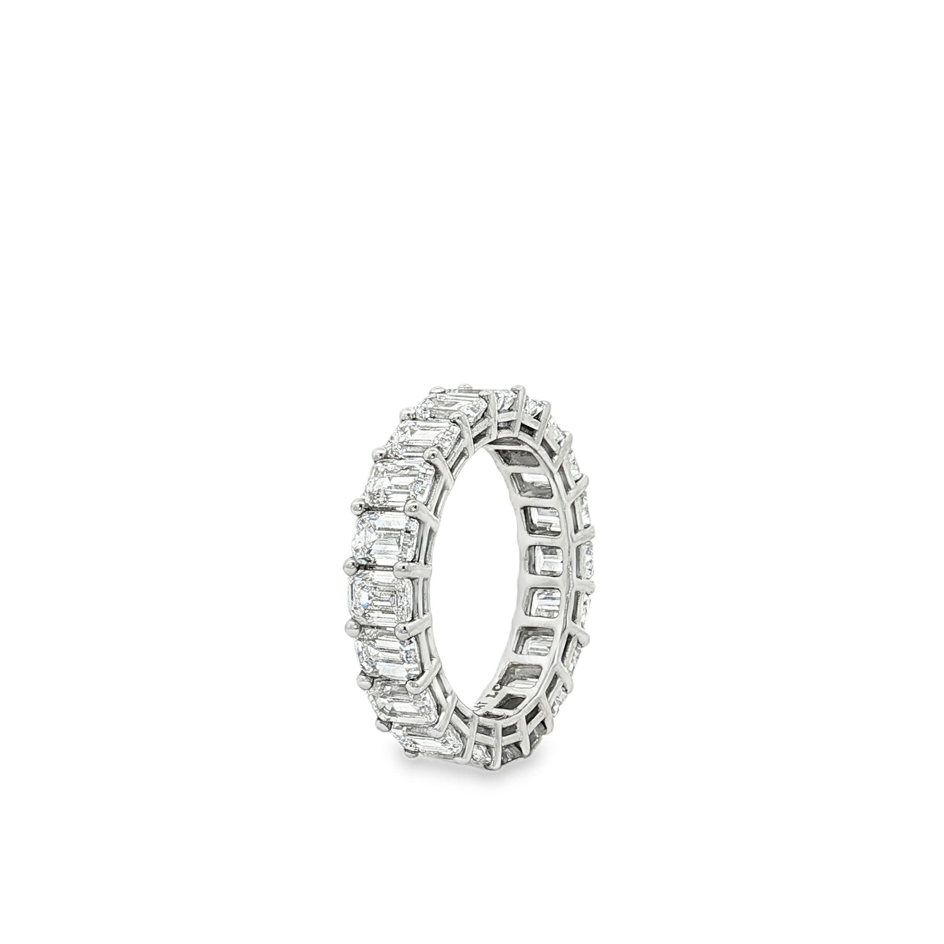 Ella Rose 5.00ct Emerald Cut Lab-Grown Diamond Eternity Band Platinum