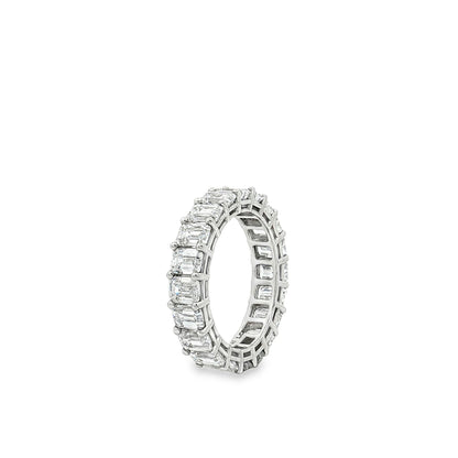 Ella Rose 5.00ct Emerald Cut Lab-Grown Diamond Eternity Band Platinum