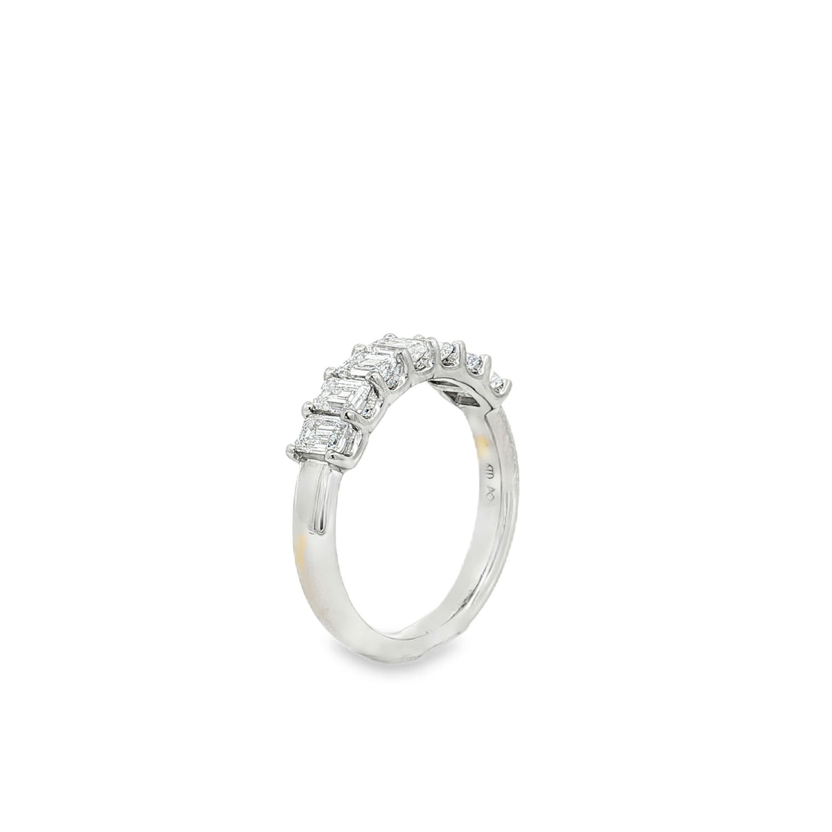 Ella Rose 1.00ct Emerald Cut Diamond Seven-Stone Band Platinum