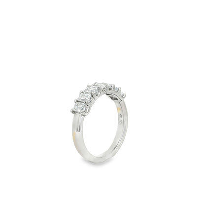 Ella Rose 1.00ct Emerald Cut Diamond Seven-Stone Band Platinum