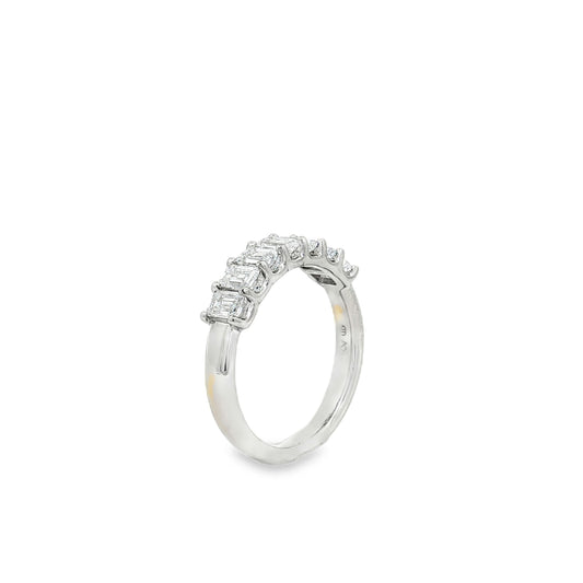 Ella Rose 1.00ct Emerald Cut Diamond Seven-Stone Band Platinum