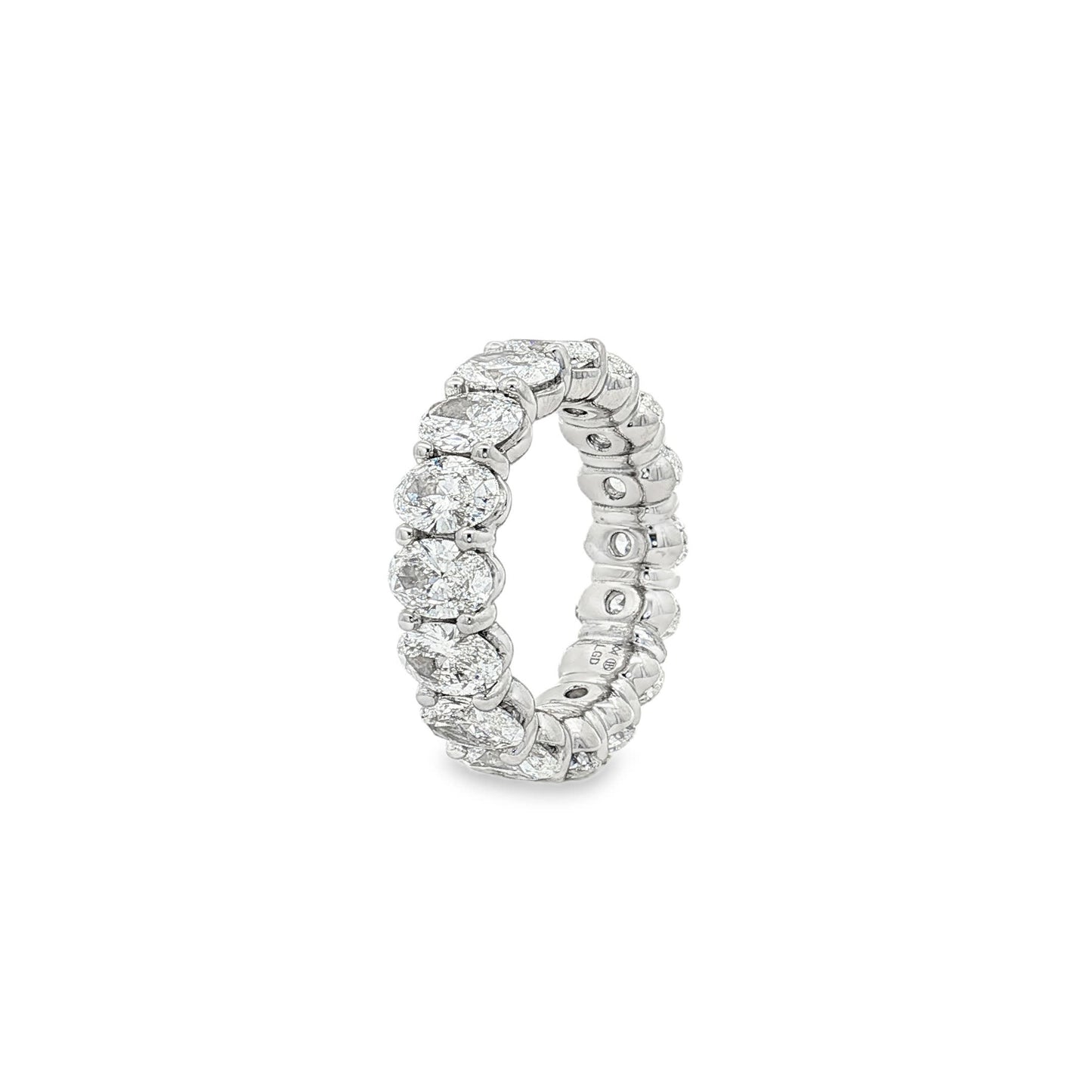Ella Rose 6.41ct Oval Diamond Eternity Band Platinum