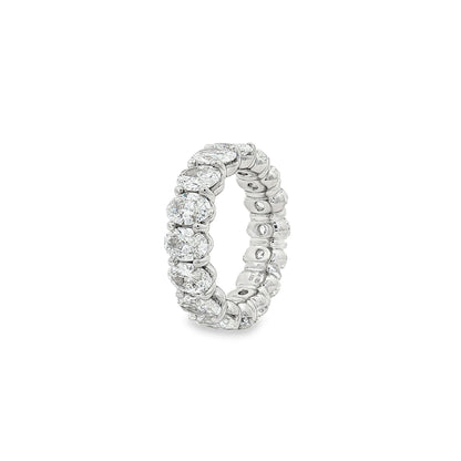 Ella Rose 6.41ct Oval Diamond Eternity Band Platinum