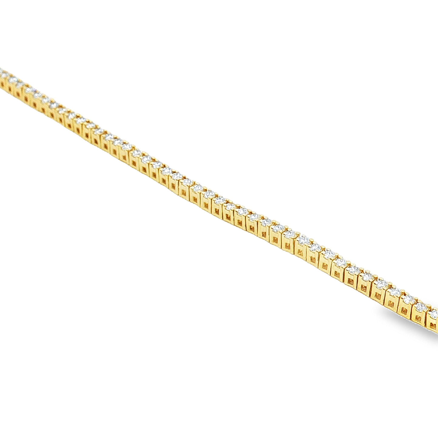 King Jewelers 14K Yellow Gold 1.09ct Diamond Tennis Bracelet