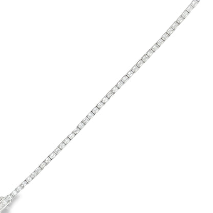 Ella Rose 5.24ct Lab-Grown Diamond Emerald-Cut Tennis Bracelet 14K White Gold