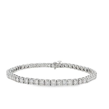 Ella Rose 7.32ct Lab-Grown Diamond Tennis Bracelet 14K White Gold