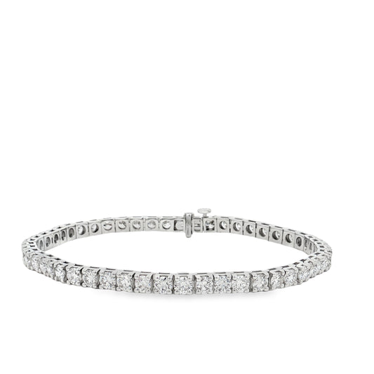 Ella Rose 7.32ct Lab-Grown Diamond Tennis Bracelet 14K White Gold