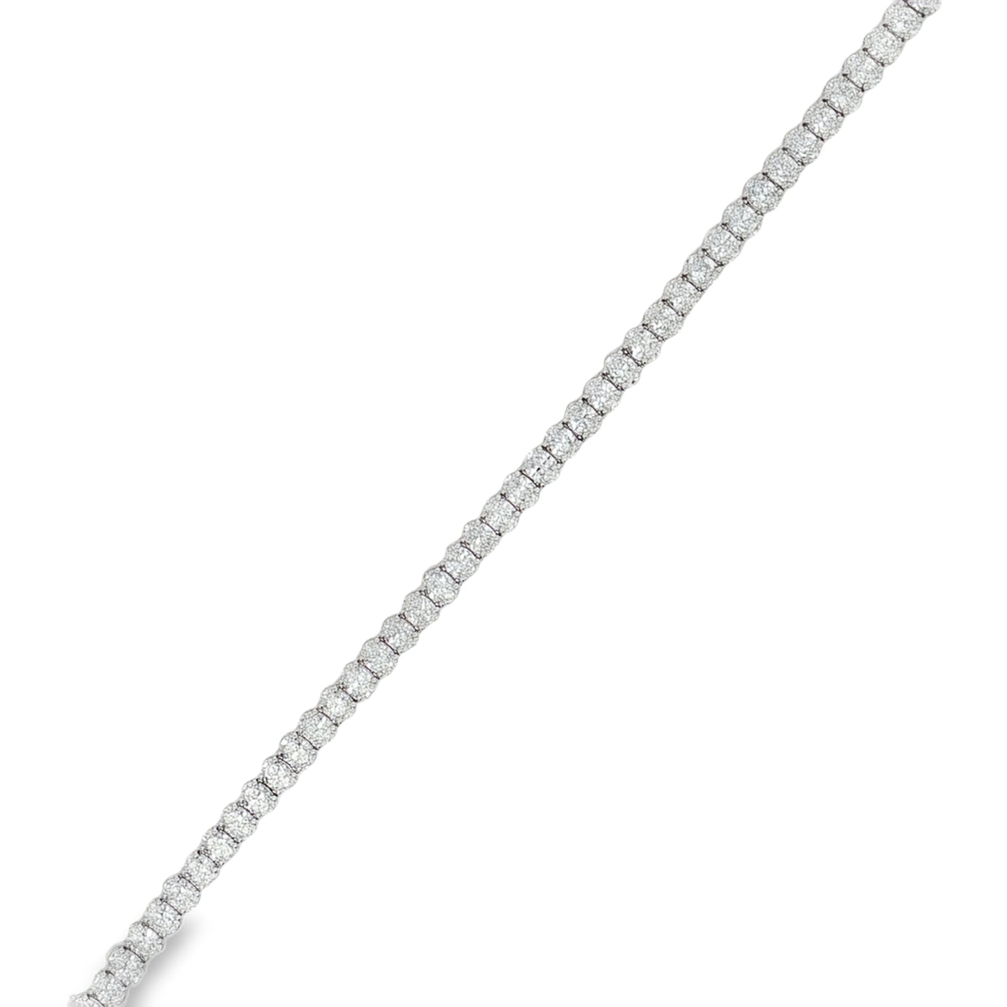Ella Rose 7.87ct Lab-Grown Diamond Oval Tennis Bracelet 14K White Gold
