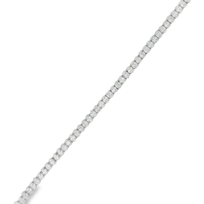 Ella Rose 7.87ct Lab-Grown Diamond Oval Tennis Bracelet 14K White Gold