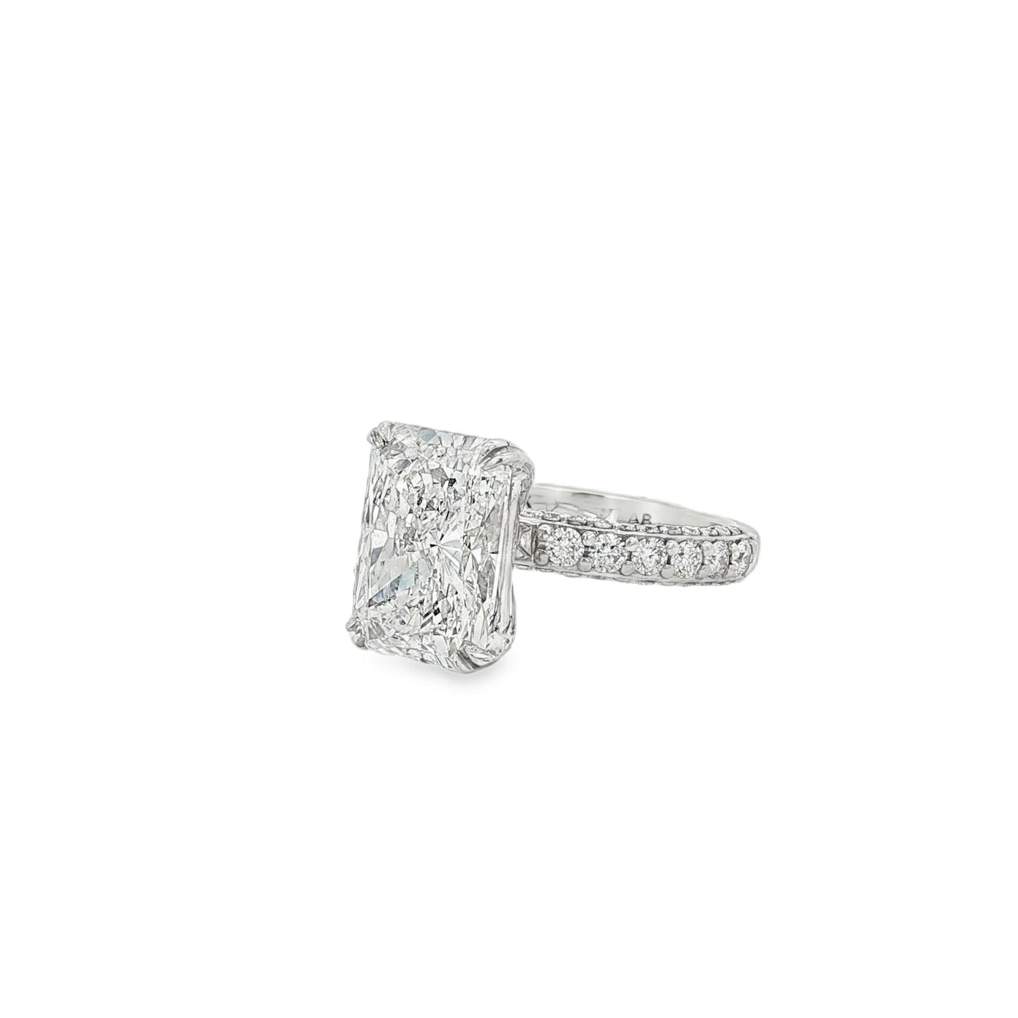 Ella Rose 5.99ct Radiant Lab-Grown Diamond IGI Certified Engagement Ring 18K White Gold