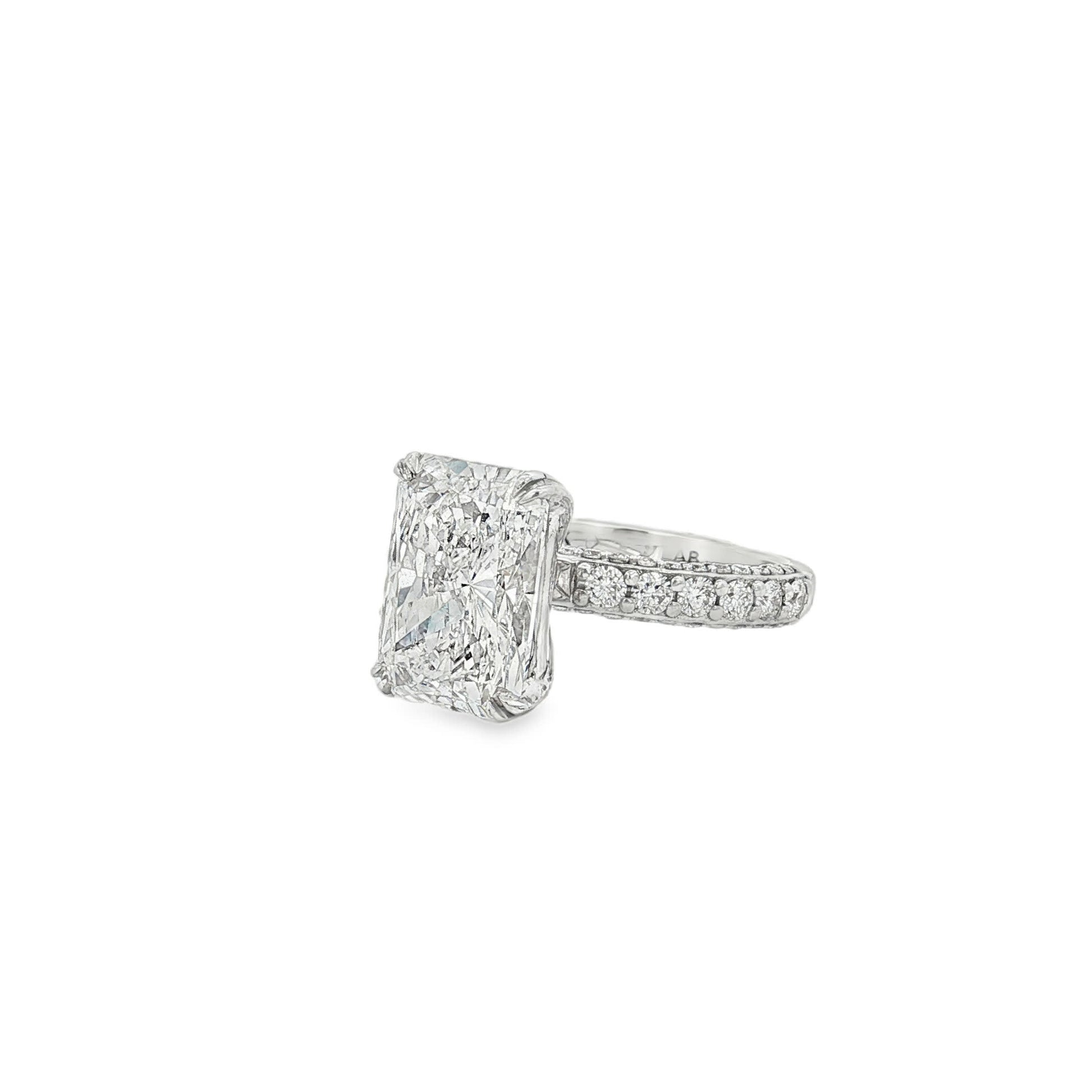 Ella Rose 5.99ct Radiant Lab-Grown Diamond IGI Certified Engagement Ring 18K White Gold