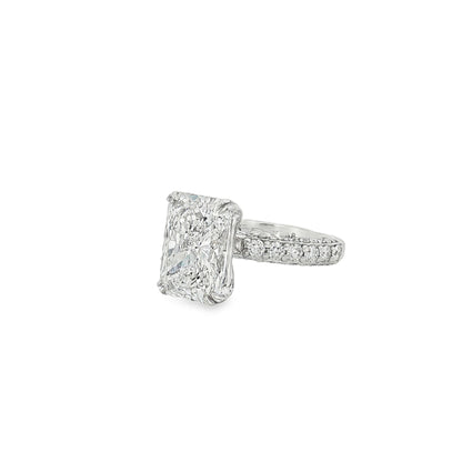 Ella Rose 5.99ct Radiant Lab-Grown Diamond IGI Certified Engagement Ring 18K White Gold