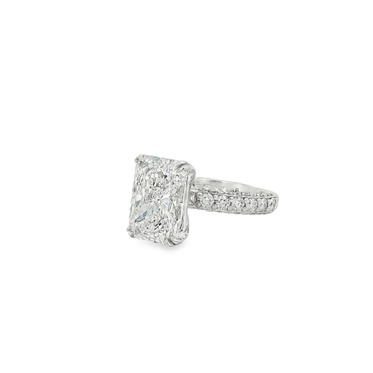 Ella Rose 5.99ct Radiant Lab-Grown Diamond IGI Certified Engagement Ring 18K White Gold