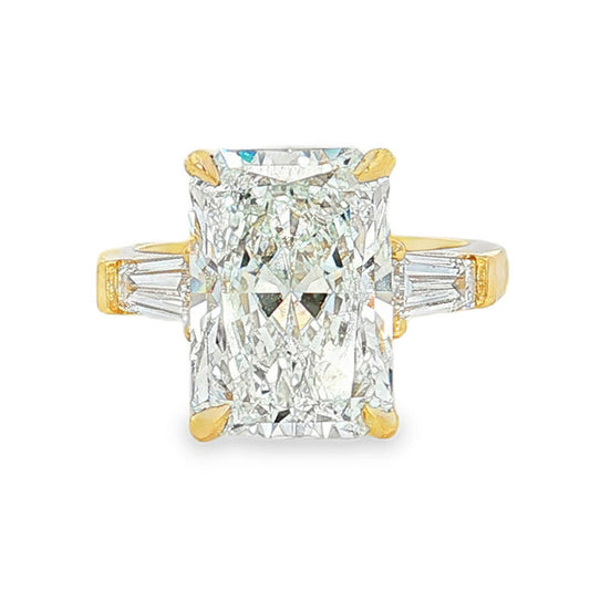 Ella Rose 5.59ct Radiant Lab-Grown Diamond IGI Certified Engagement Ring 14K Yellow Gold
