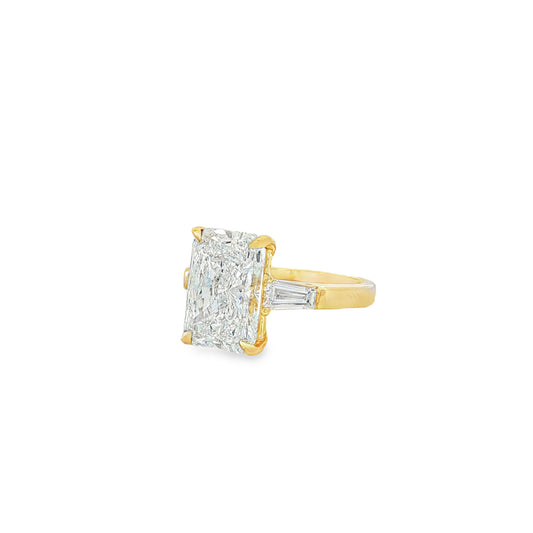 Ella Rose 5.59ct Radiant Lab-Grown Diamond IGI Certified Engagement Ring 14K Yellow Gold