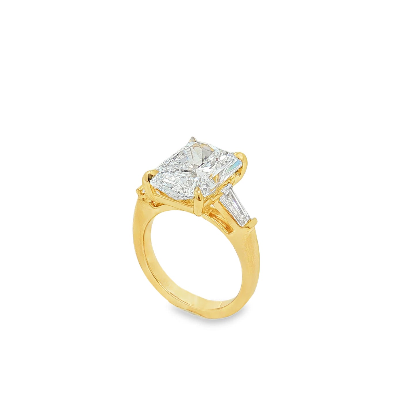 Ella Rose 5.59ct Radiant Lab-Grown Diamond IGI Certified Engagement Ring 14K Yellow Gold