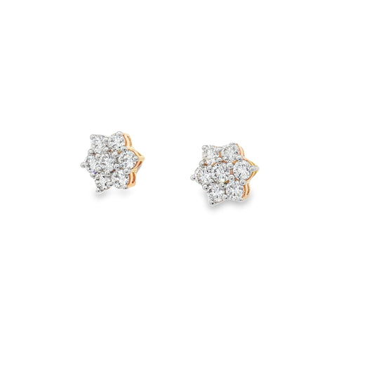 Ella Rose 1.04ct Lab-Grown Diamond Fancy Drop Earrings 14K Yellow Gold