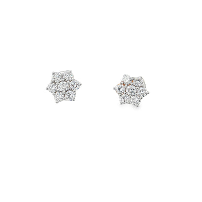 Ella Rose 1.04ct Lab-Grown Diamond Fancy Drop Earrings 14K Yellow Gold