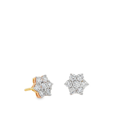 Ella Rose 1.04ct Lab-Grown Diamond Fancy Drop Earrings 14K Yellow Gold