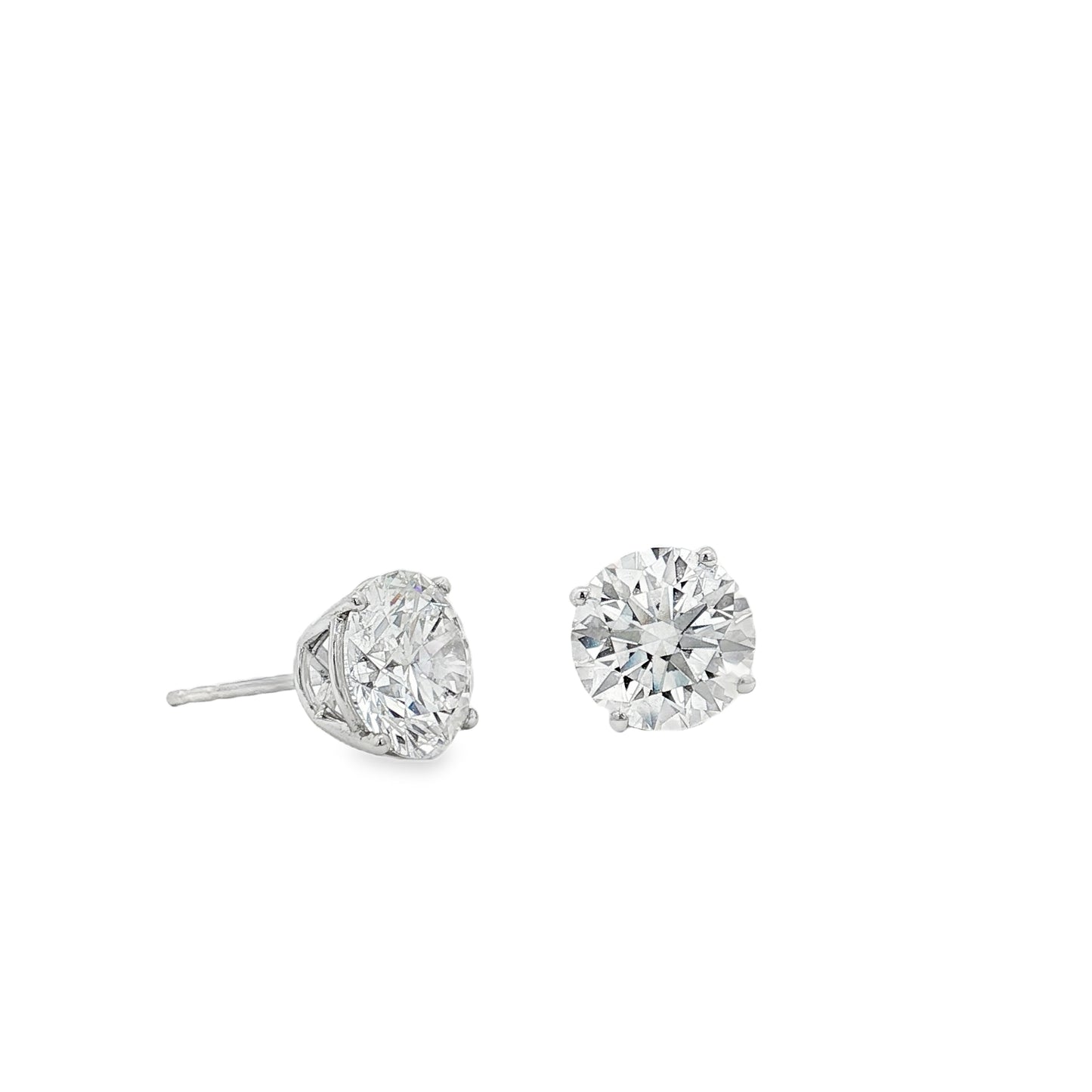 Ella Rose 6.09ct Lab-Grown Diamond Stud Earrings 14K White Gold