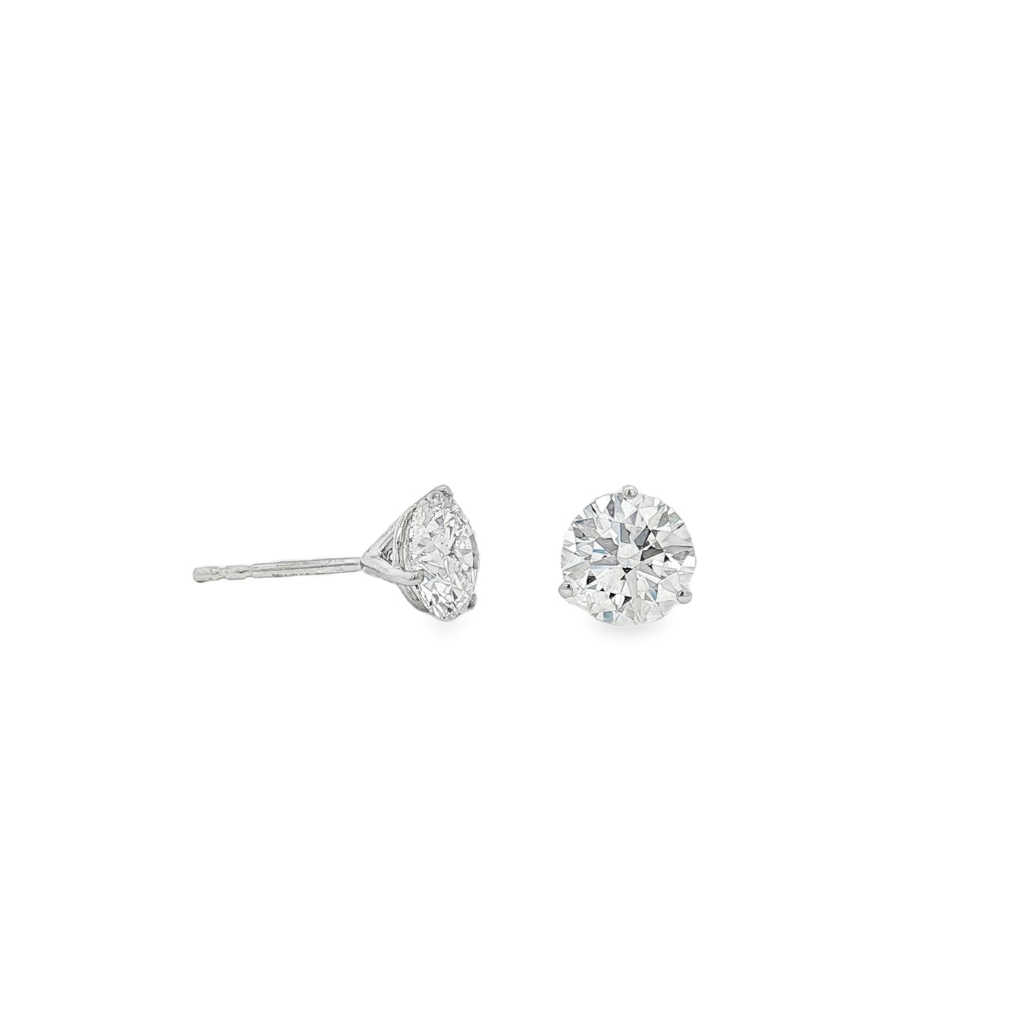 Ella Rose 2.52ct Lab-Grown Diamond Stud Earrings 14K White Gold