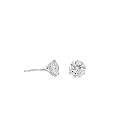 Ella Rose 2.52ct Lab-Grown Diamond Stud Earrings 14K White Gold