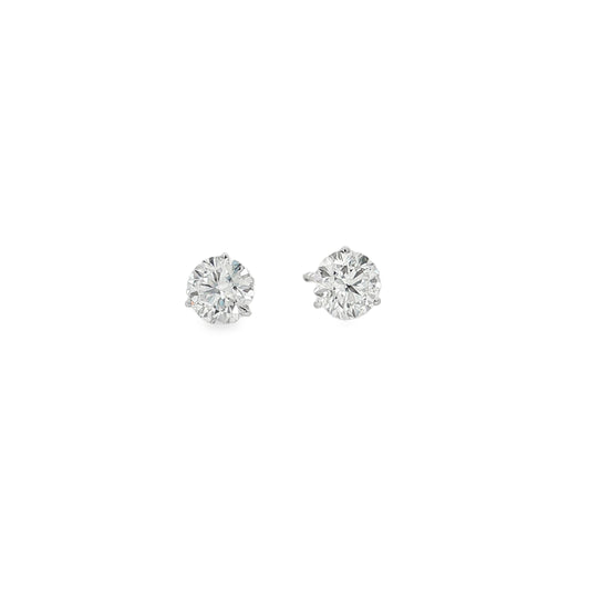 Ella Rose 2.52ct Lab-Grown Diamond Stud Earrings 14K White Gold