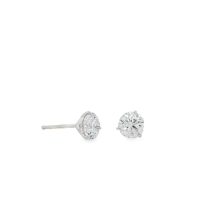 Ella Rose 2.06ct Lab-Grown Diamond Stud Earrings 14K White Gold