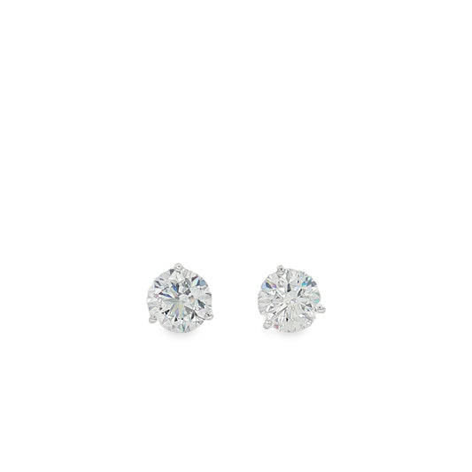Ella Rose 2.06ct Lab-Grown Diamond Stud Earrings 14K White Gold