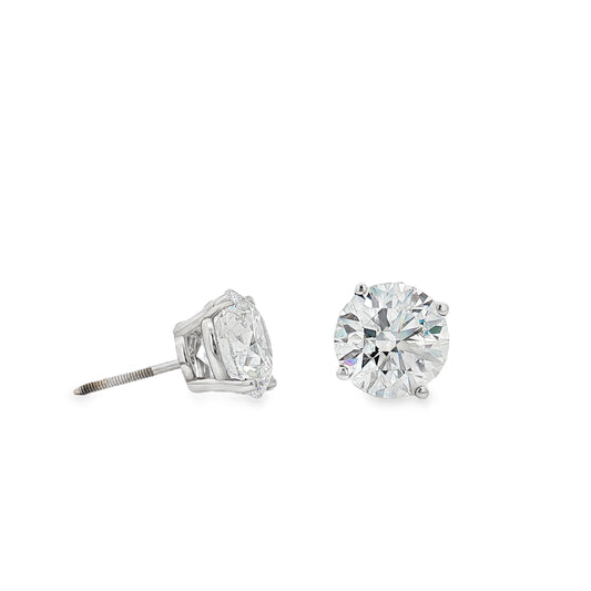 Ella Rose 8.12ct Lab-Grown Diamond Stud Earrings 14K White Gold