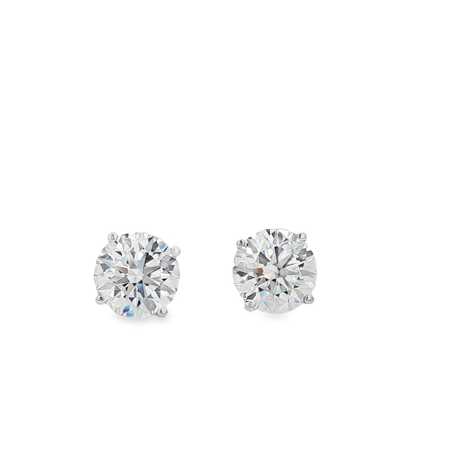 Ella Rose 8.12ct Lab-Grown Diamond Stud Earrings 14K White Gold