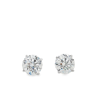 Ella Rose 8.12ct Lab-Grown Diamond Stud Earrings 14K White Gold