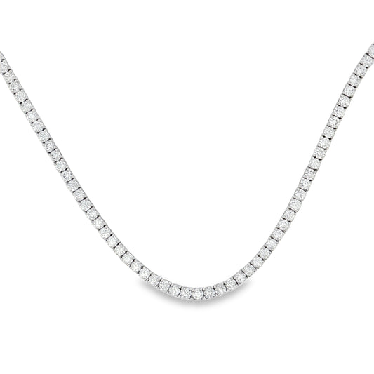Ella Rose 13.51ct Lab-Grown Diamond Tennis Necklace 14K White Gold