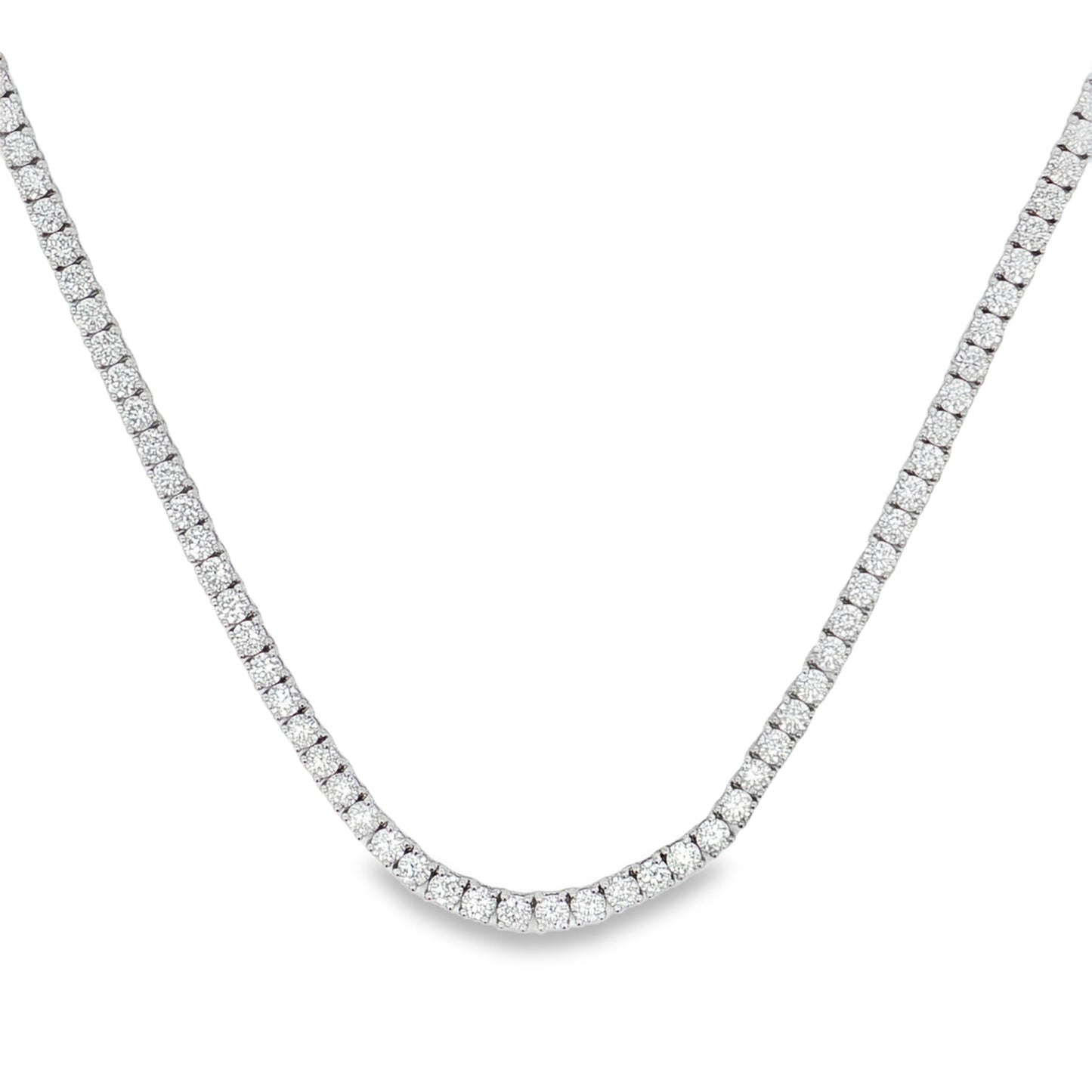 Ella Rose 17.64ct Lab-Grown Diamond Tennis Necklace 14K White Gold