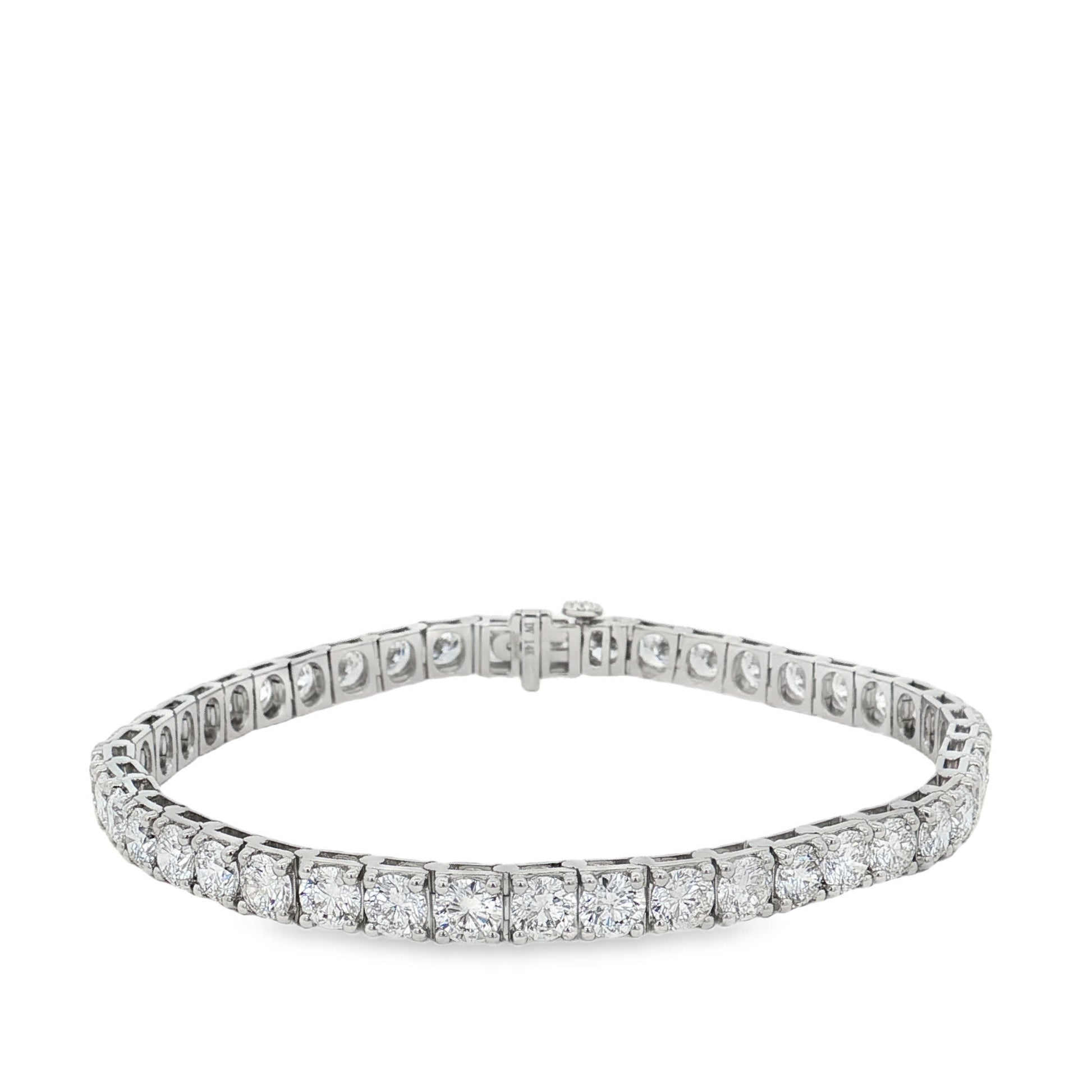 Ella Rose 10.53ct Lab-Grown Diamond Tennis Bracelet 14K White Gold
