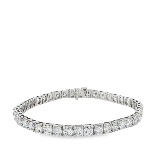 Ella Rose 10.53ct Lab-Grown Diamond Tennis Bracelet 14K White Gold