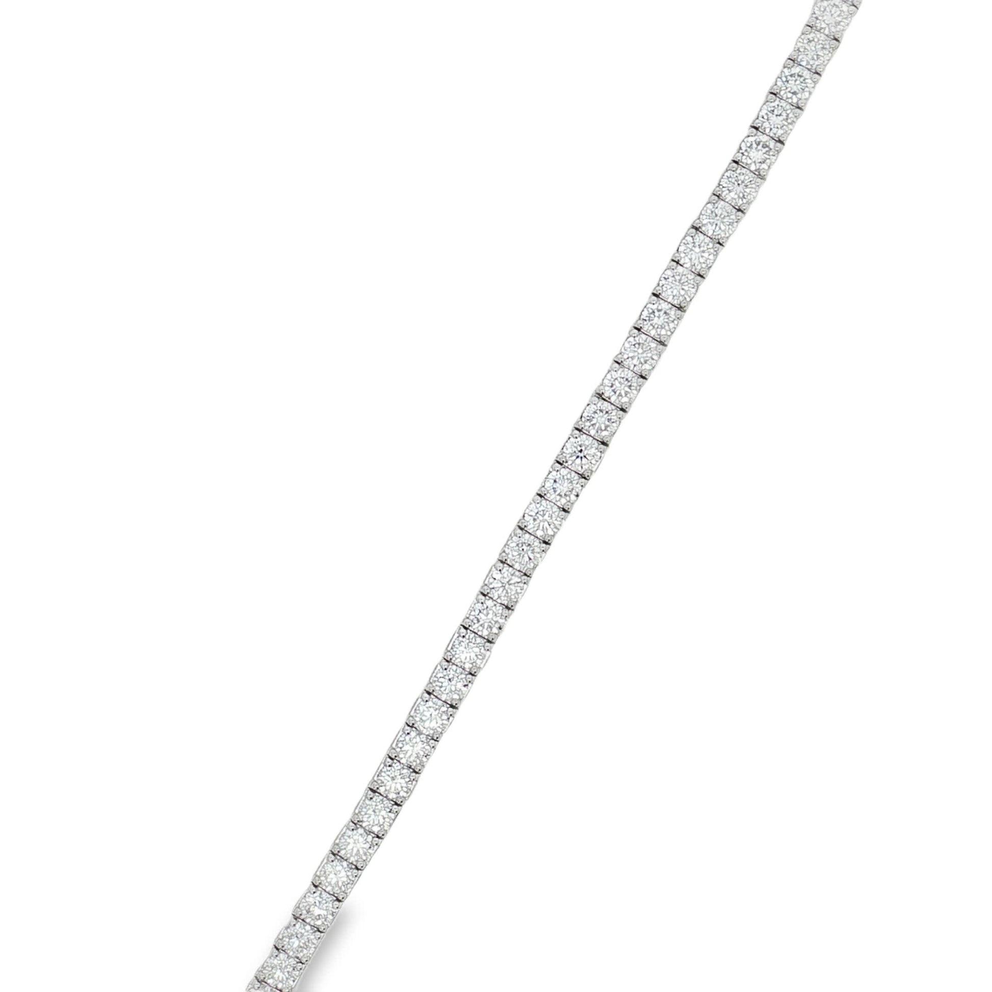 Ella Rose 10.53ct Lab-Grown Diamond Tennis Bracelet 14K White Gold