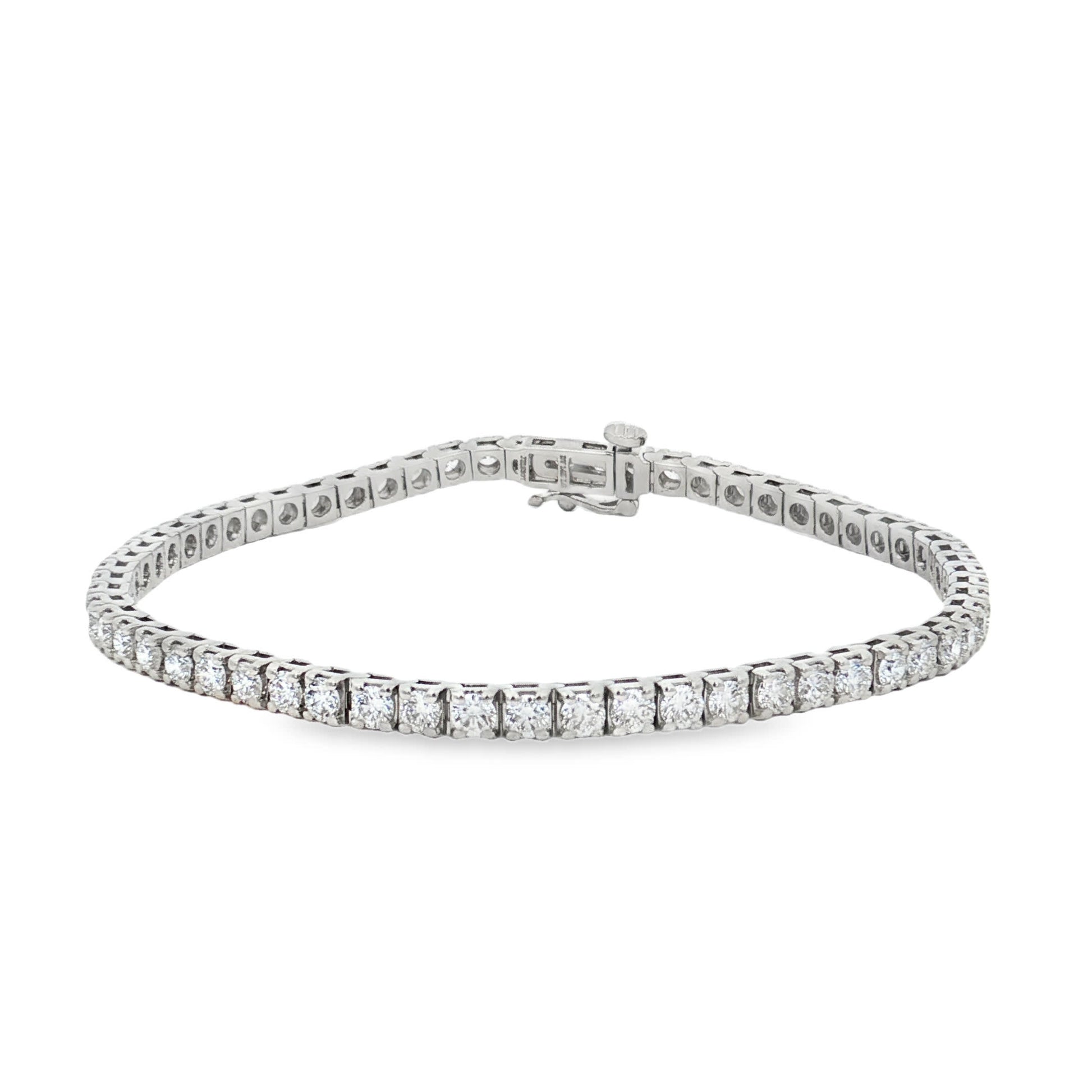 Ella Rose 3.94ct Lab-Grown Diamond Tennis Bracelet 14K White Gold