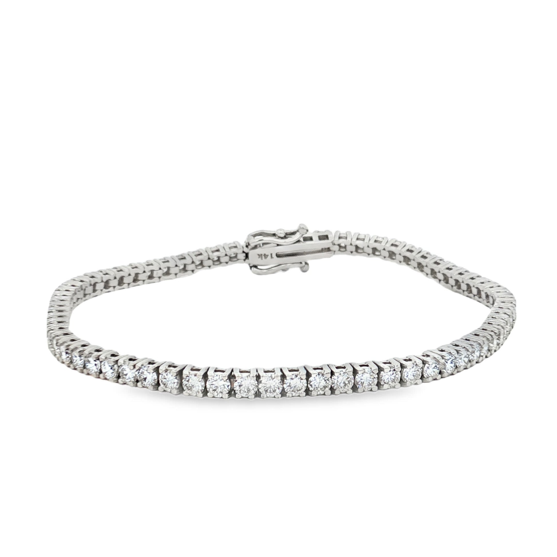 Ella Rose 4.53ct Lab-Grown Diamond Tennis Bracelet 14K White Gold