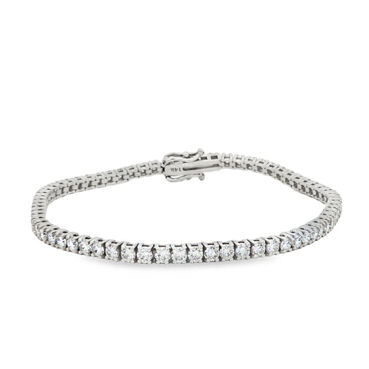 Ella Rose 4.53ct Lab-Grown Diamond Tennis Bracelet 14K White Gold
