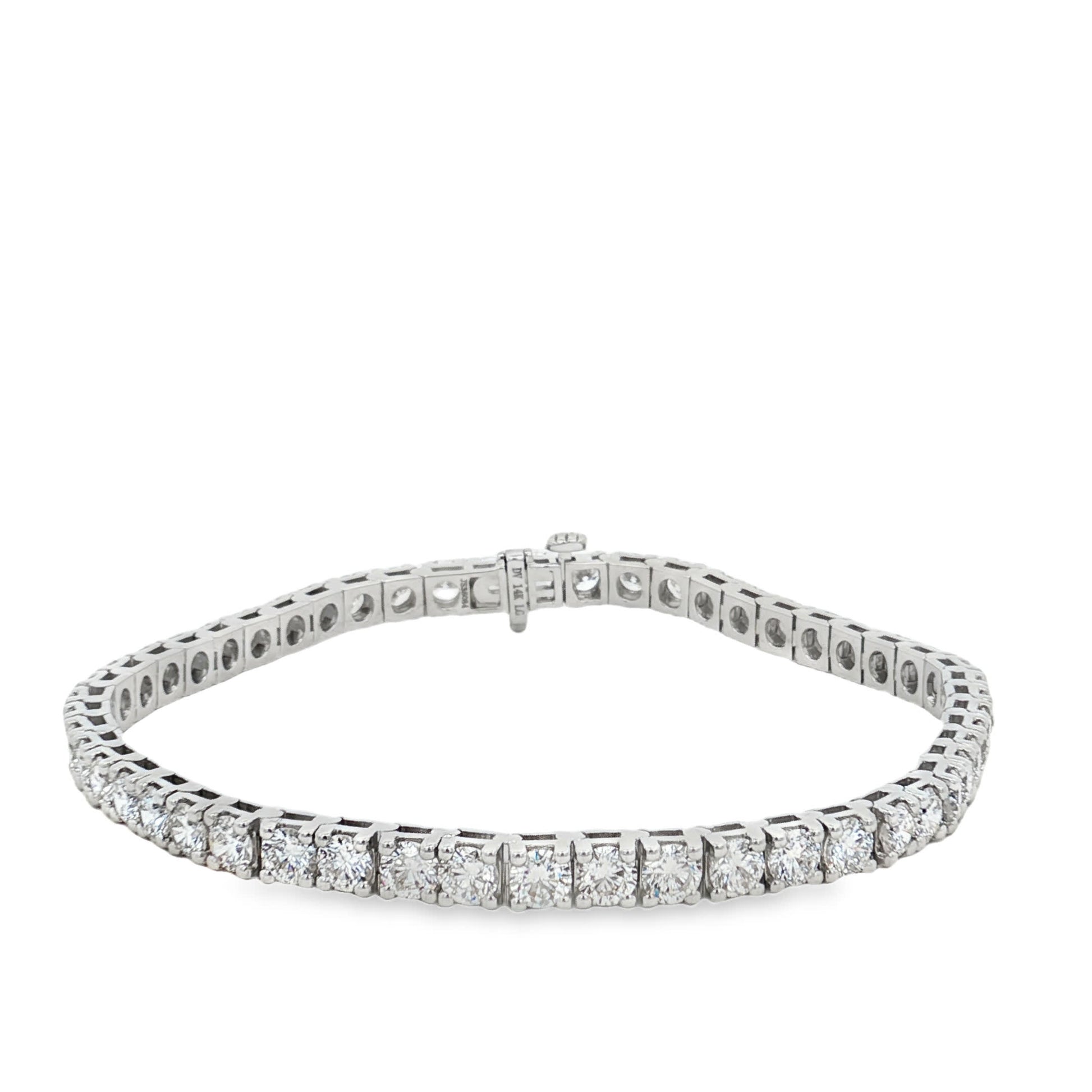 Ella Rose 7.78ct Lab-Grown Diamond Tennis Bracelet 14K White Gold