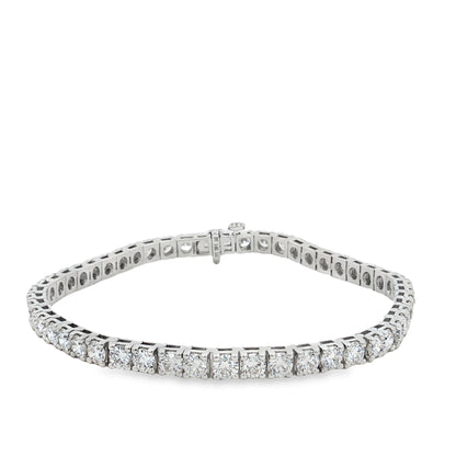 Ella Rose 7.78ct Lab-Grown Diamond Tennis Bracelet 14K White Gold
