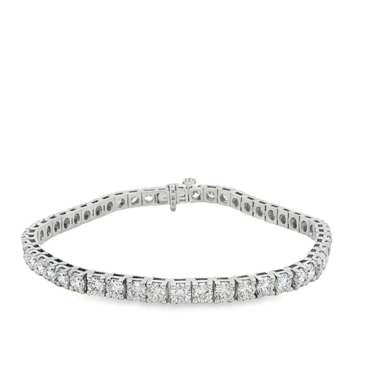Ella Rose 7.78ct Lab-Grown Diamond Tennis Bracelet 14K White Gold
