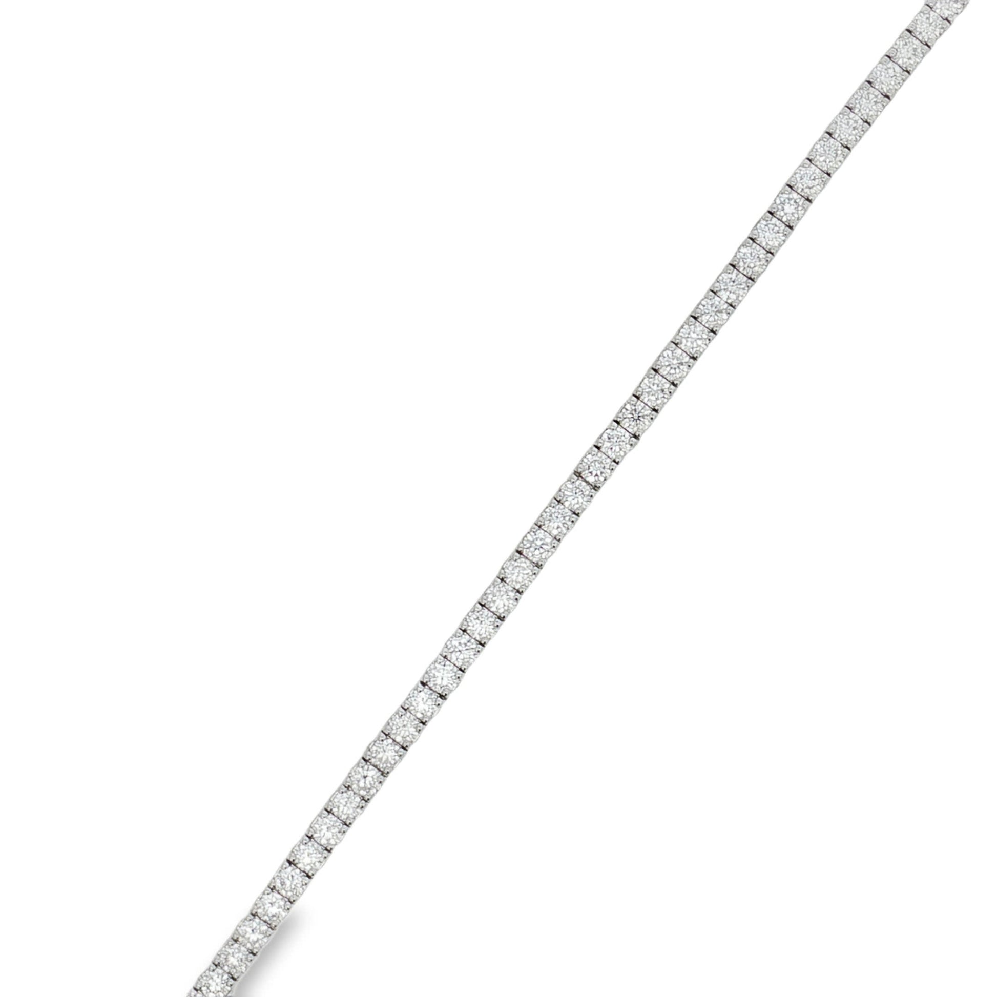 Ella Rose 7.78ct Lab-Grown Diamond Tennis Bracelet 14K White Gold